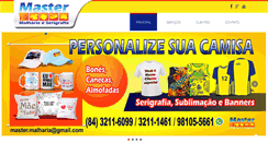 Desktop Screenshot of mastermalharia.com.br